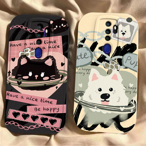 适用oppoA11X手机壳A9硅胶保护套A8女新款oppoA7x全包防摔oopoA5软oppA11s外壳opp0pp0ppoA5锁链猫狗opooa7男