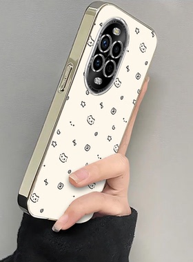 适用华为nova13pro手机壳12/11SE新款Nova10por星星猫猫Hinove9硅胶novo87防摔n0va6电镀nava5ipr0女4e3高级