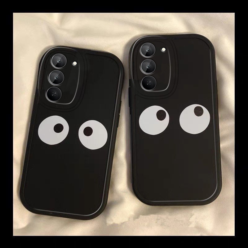 适用红米Note15R手机壳RedmiNote15R全包防摔趣味眼睛保护套Redmi小米新款5G硅胶软壳镜头R15外壳RED男女磨砂