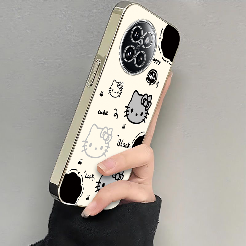 适用小米civi4pro手机壳新款CIVI3软红米10Xpro5G全包防摔Redmi9A10a电镀硅胶套cviv1s猫爪kt猫vici2男女高级