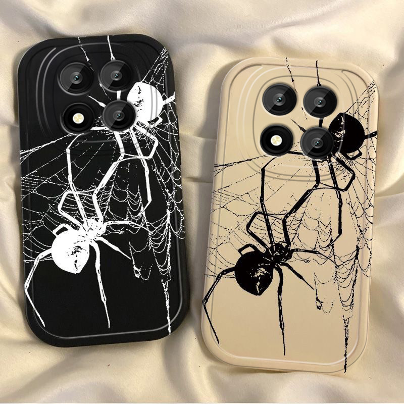 适用红米Note15Pro手机壳RedmiNote15Pro+小米新款黑白蜘蛛保护套Redmi硅胶5G全包防摔por十男女noto加155G软