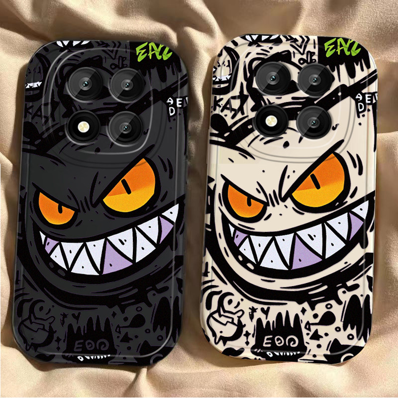 适用红米Note15Pro手机壳RedmiNote15Pro+小米新款呲牙耿鬼保护套Redmi硅胶5G全包防摔por十男女noto加155G软