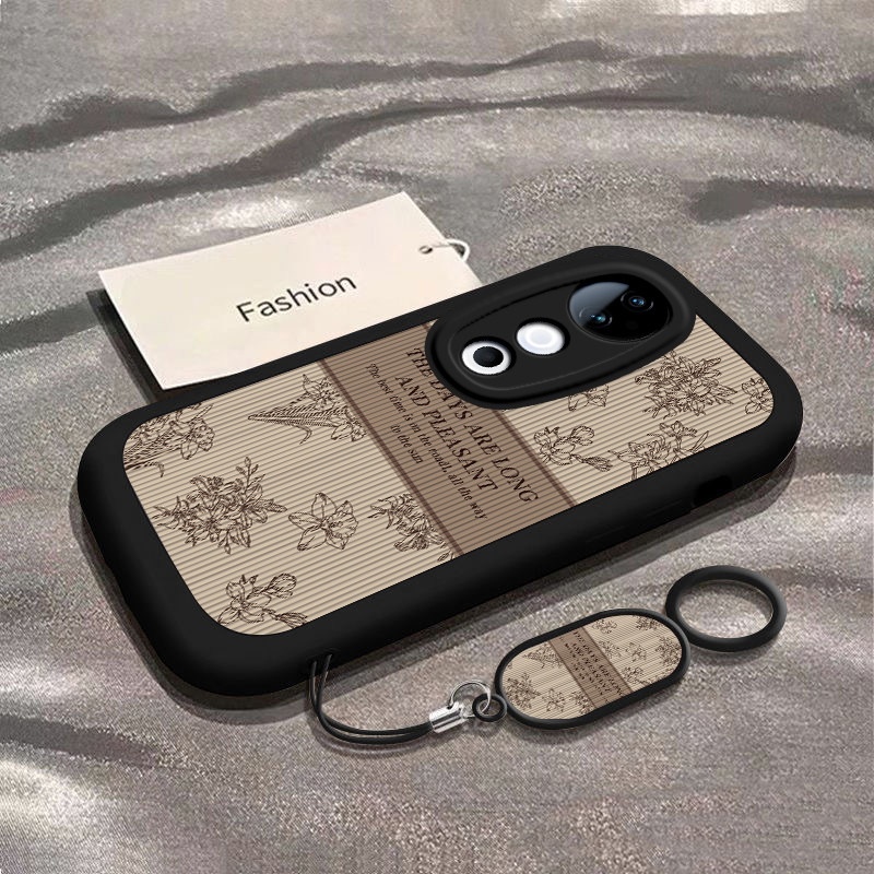 适用vivos19手机壳s18/s17新款s16pro防摔vovos15e硅胶套s12全包s10/s9e男女vivis7t复古花朵s6s5潮s1pro网红