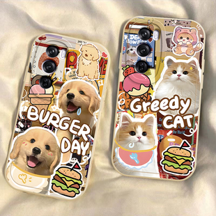 适用oppoReno12手机壳Pro新款reno11/10系列镜头全包reon7/6/5防摔9/8por+硅胶套rone4se可爱猫狗3软外壳2Z女