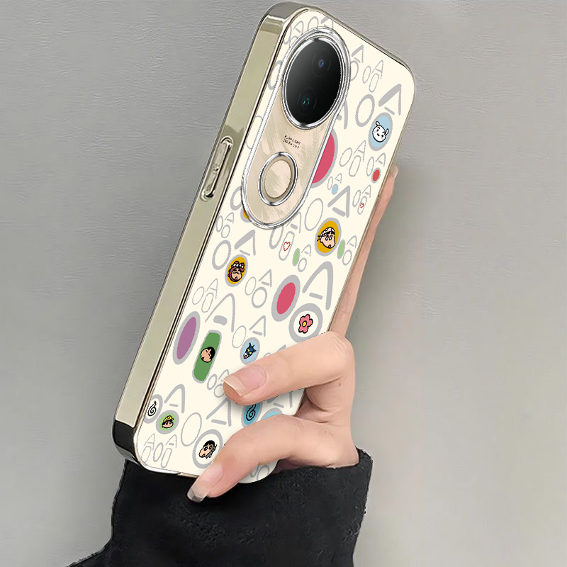 适用vivos20手机壳s19/s18/s17新款s16pro防摔vovos15e硅胶s12全包s10/s9e哈哈小新vivis7t电镀s6s5高级s1pro