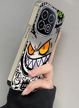 适用iqoo13手机壳新款vivoiqoo12pro呲牙耿鬼镂空iQOO11S全包防摔ipoo8硅胶套icoo10电镀iq007高级感5iqoou