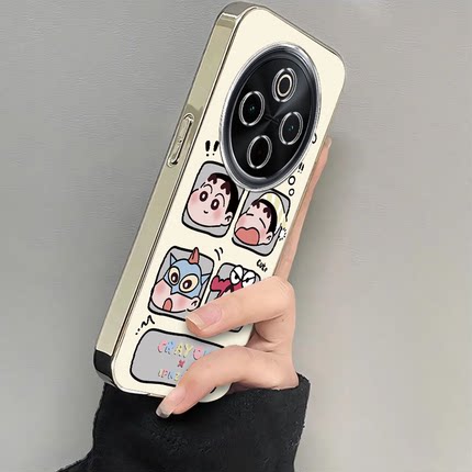 适用vivoy300Pro手机壳新款y200/y78/y77e四格小新y76s硅胶套vovoy66y73sy71t防摔y93sviviy85a女y70s电镀m+