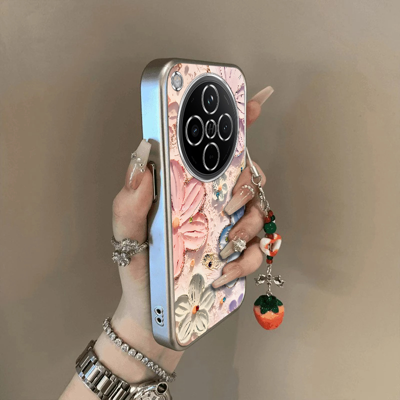 适用OPPOFindX8s手机壳彩色海棠花FindX8Ultra保护套X8s+新款OPPO硅胶Find全包防摔0PP0加OPX十OPPOX男女