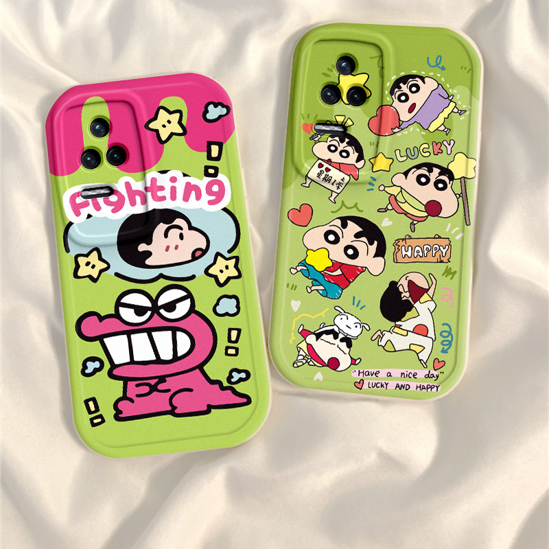 适用于红米K50手机壳恐龙小新redmik50至尊版全包防摔K50Pro女款可爱硅胶保护套K5O电竞版网红新款5o超薄软壳