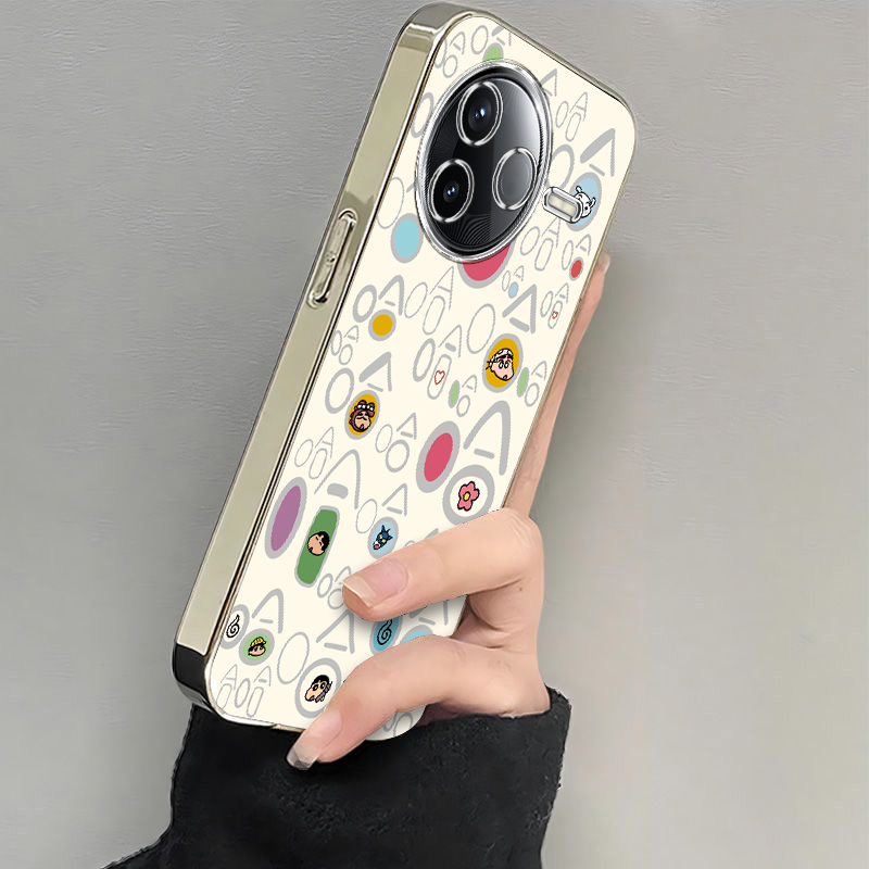 适用红米K80手机壳K70新款RedmiK60至尊版哈哈小新小米k50pro软硅胶外壳k60e全包防摔k40s电镀k30k20pro高级