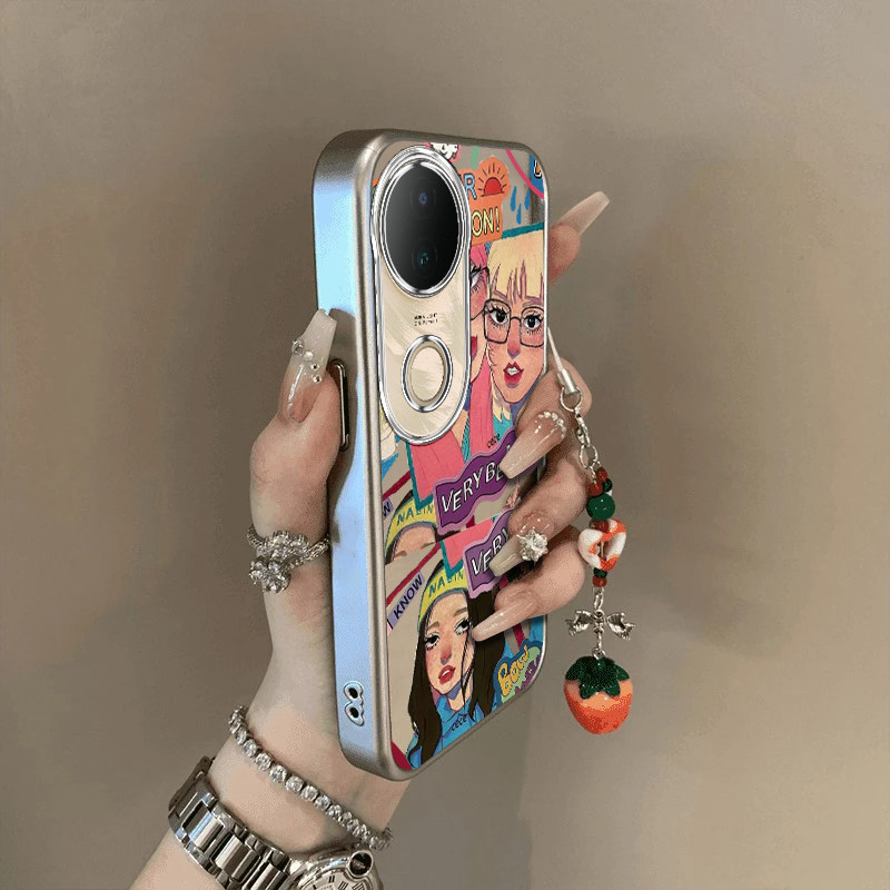 适用vivos20手机壳s19/s18/s17新款s16pro防摔vovos15e硅胶s12全包s10/s9e潮酷女生vivis7t电镀s6s5高级