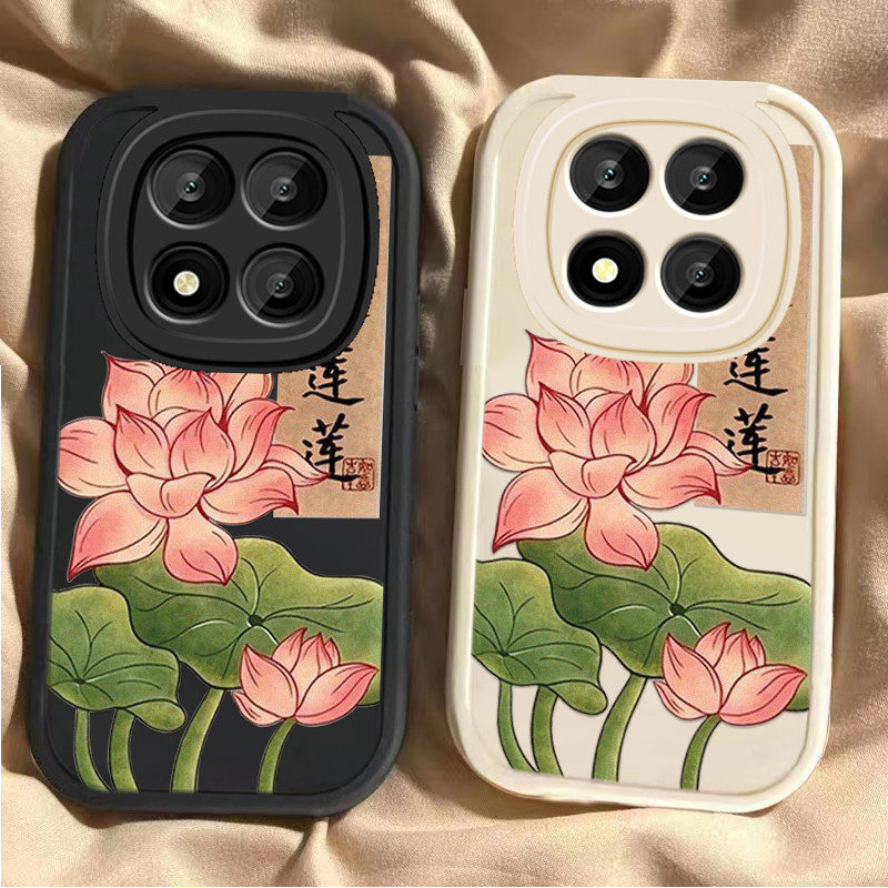 适用红米Note15Pro手机壳RedmiNote15Pro+小米新款好运莲莲保护套Redmi硅胶5G全包防摔por十男女noto加155G软