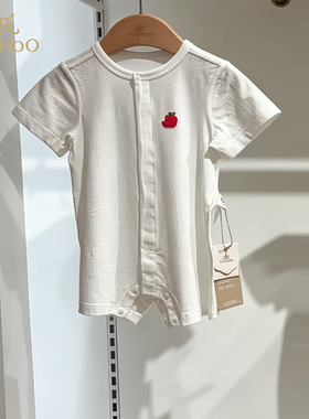 英氏婴儿连身睡衣长袖长裤和袍四季爬服印花家居服YLABJ2S009A