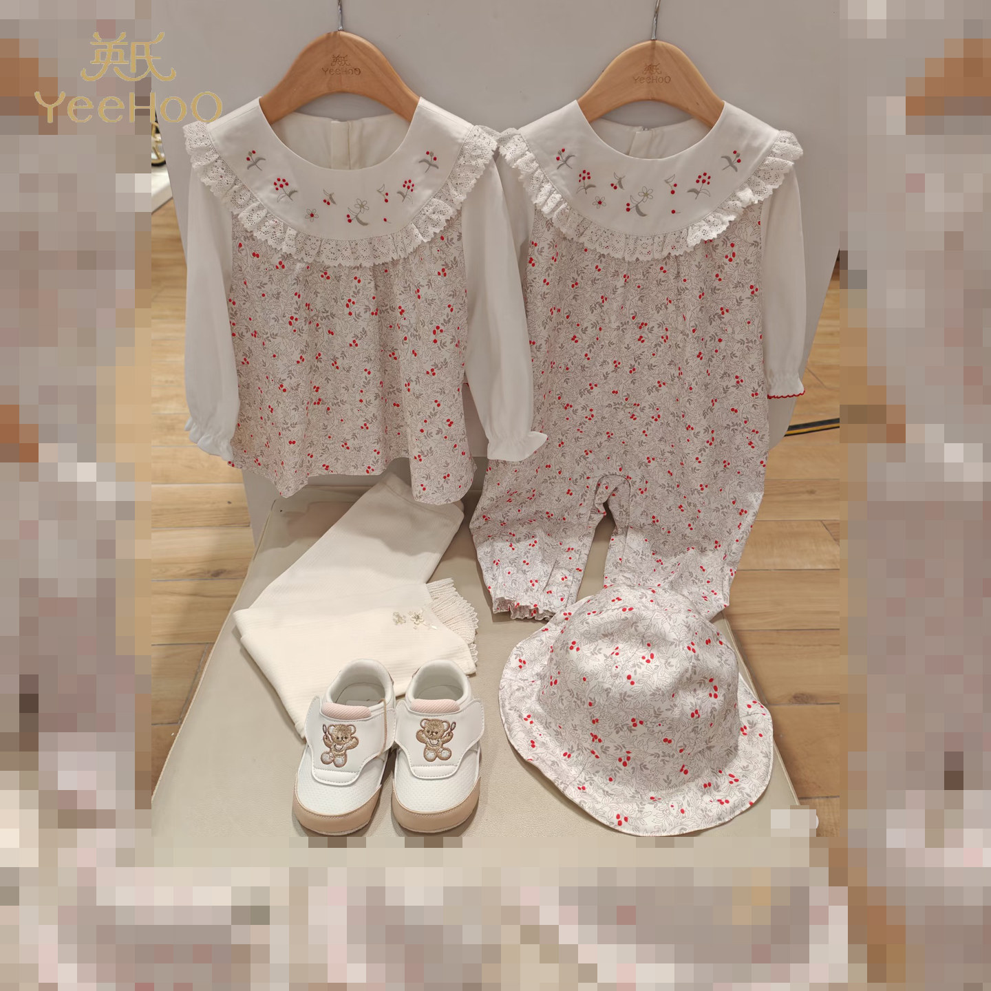 英氏儿童衣服女童衬衣春夏莱赛尔透气上衣可爱百搭婴儿连体衣爬服,童装/婴儿装/亲子装,套装,淘宝优惠券,粉丝福利购,淘宝优惠卷