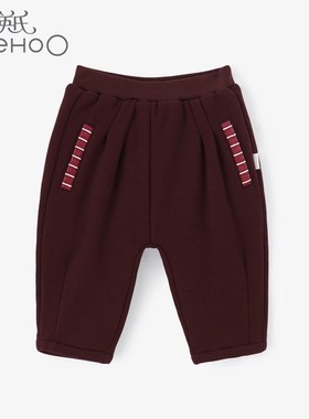 【2折清仓】英氏男女童长裤宝宝休闲夹棉裤条纹pp裤冬YRKCJ40196A