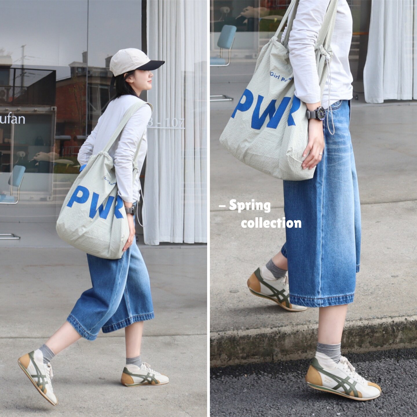 百搭松弛感~高级水洗磨白，帅气七分牛仔裤！时髦春夏休闲牛仔裤