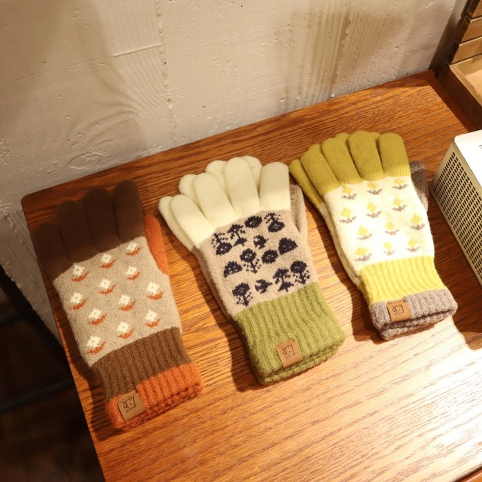 自发热德绒~日系复古提花毛线工艺 超级软糯の可触屏加绒手套冬,服饰配件/皮带/帽子/围巾,手套,淘宝优惠券,粉丝福利购,淘宝优惠卷