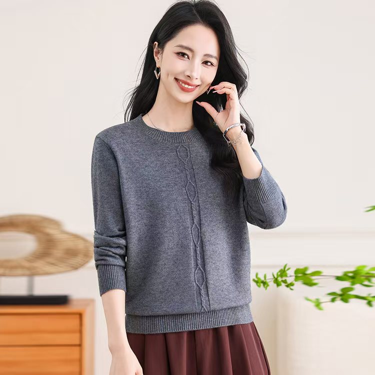 2026新款妈妈秋冬针织毛衣中中老年女装