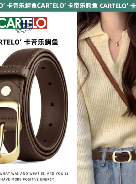女士皮带细款百搭小众设计风牛仔裤腰带装饰潮2024年新款时尚