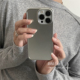 ANNACASE极简冷淡哑光银色磨砂适用苹果17promax手机壳iphone14小众15pro新款 16全包软壳16promax防摔保护套