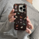 ANNACASE秋冬ins深棕复古可爱彩色小马适用苹果17ProMax手机壳iphone14小众15pro新款 16promax防摔保护套17软