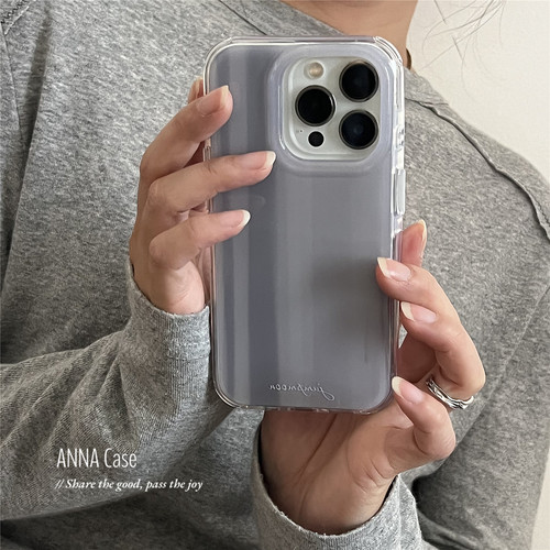 简约ins风清透晕染浅灰色