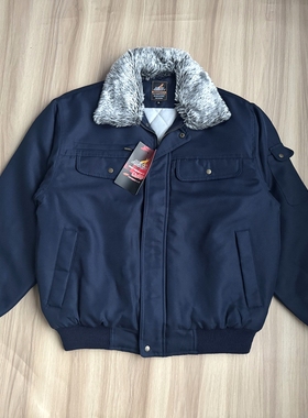 外贸日单男士工装棉衣夹克 冬季夹棉翻领多兜休闲短款棉服外套