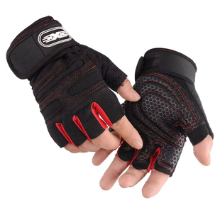 健身房运动手套男半指哑铃运动器材防撞透气耐磨撸铁单杠引体向上