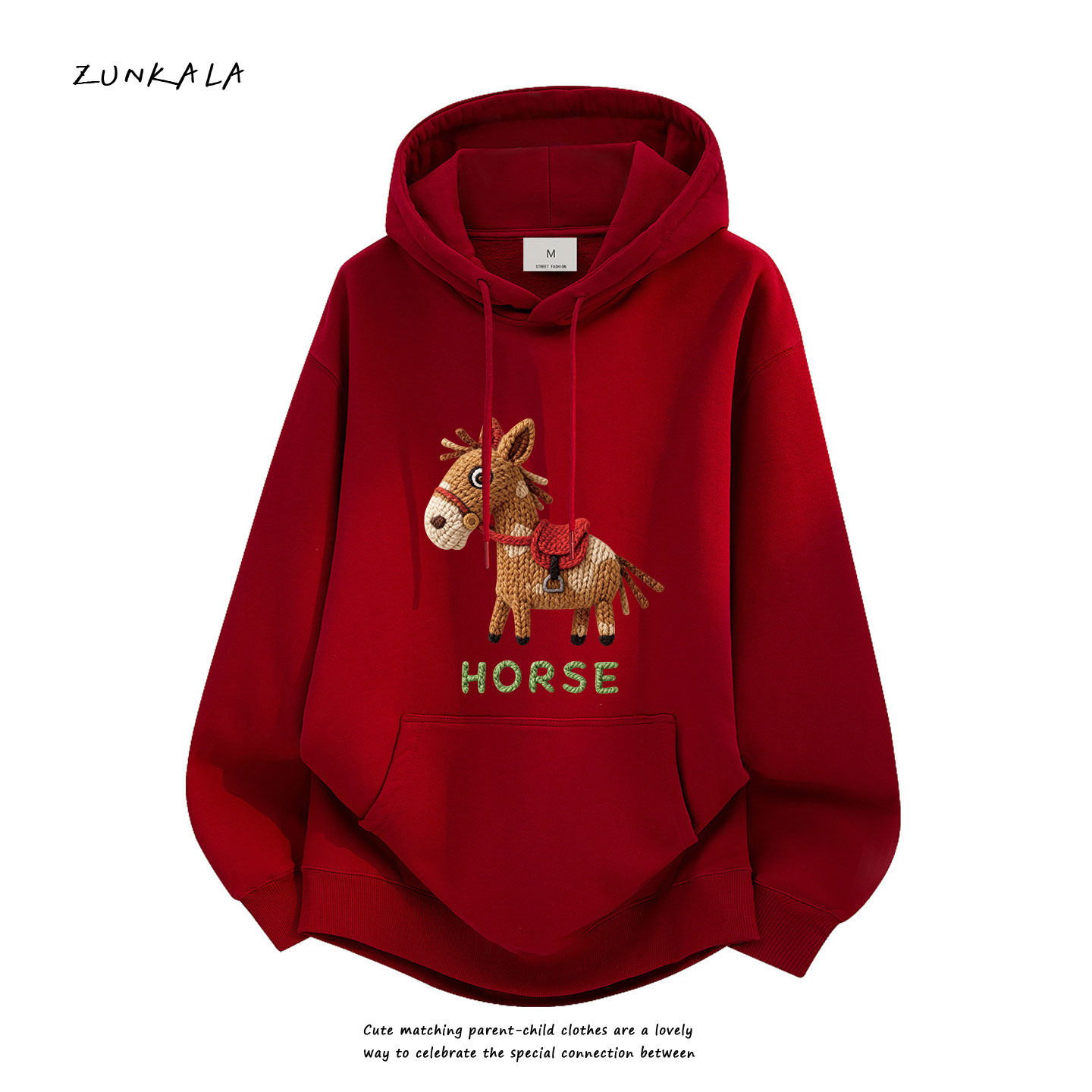 马年红色亲子装冬季2026新款一家三口四口全家过年服加绒连帽卫衣,童装/婴儿装/亲子装,亲子装/亲子时装,淘宝优惠券,粉丝福利购,淘宝优惠卷