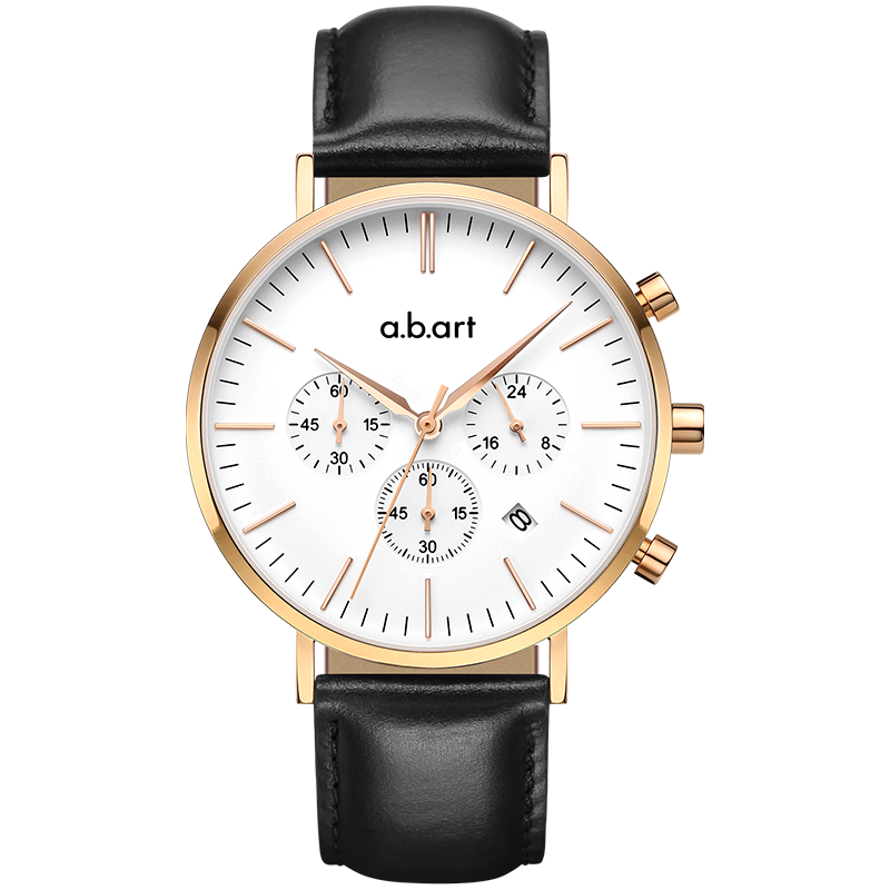 【特价福利】瑞士abart 手表男经典大三针飞行员腕表百搭石英表