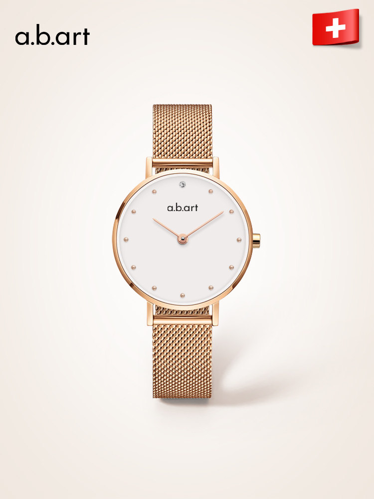 Abart Audemars Piguet watch women's simple small dial ins style light luxury rose gold rhinestone waterproof quartz women's watch