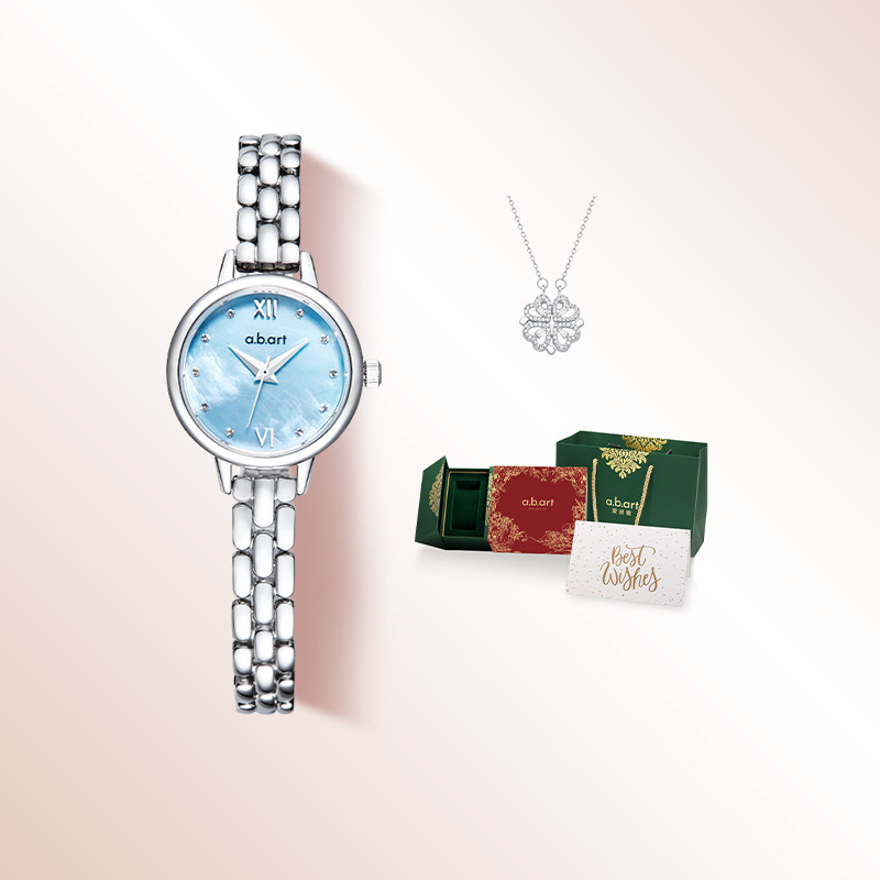 瑞士abart轻奢小圆表女生日礼物