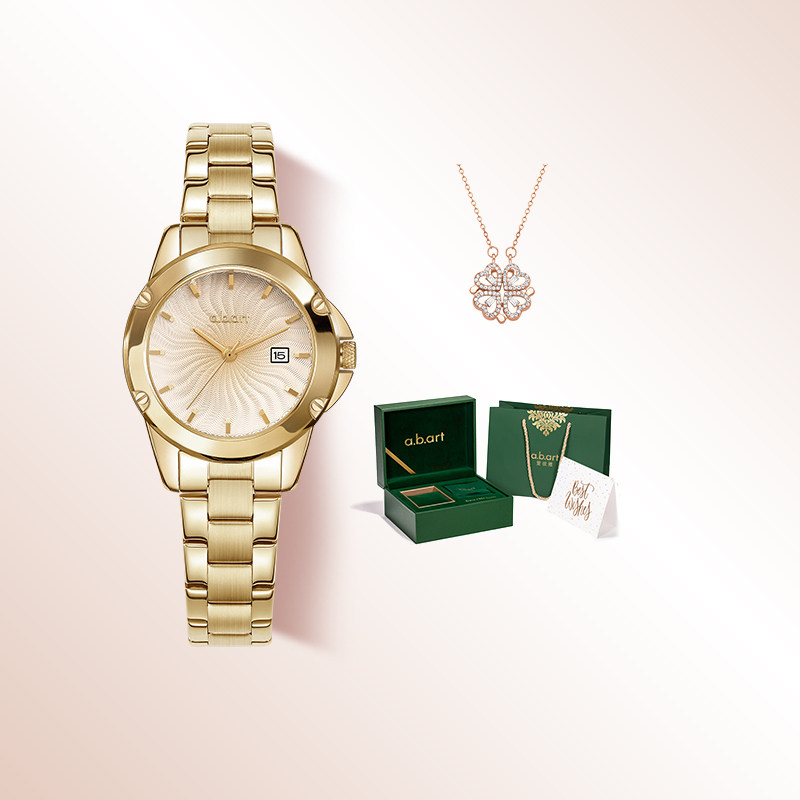 瑞士abart轻奢腕表石英手表女士金表爱彼雅高级感送女生生日礼物
