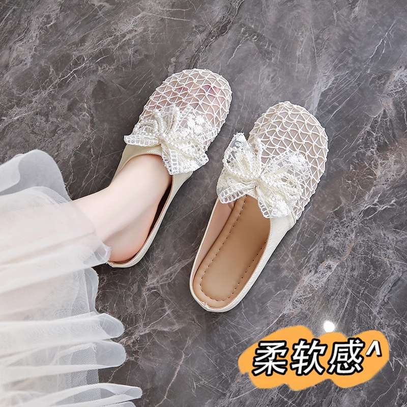 明星同款超软晚晚温柔风玛丽珍凉鞋女2025夏季孕妇外穿网面透气包