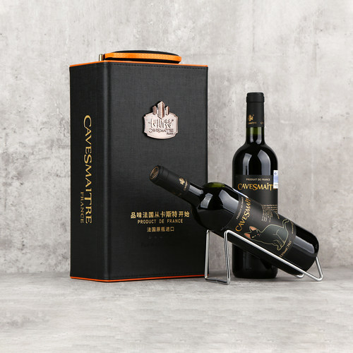 卡斯特夜影干红葡萄酒双支礼盒