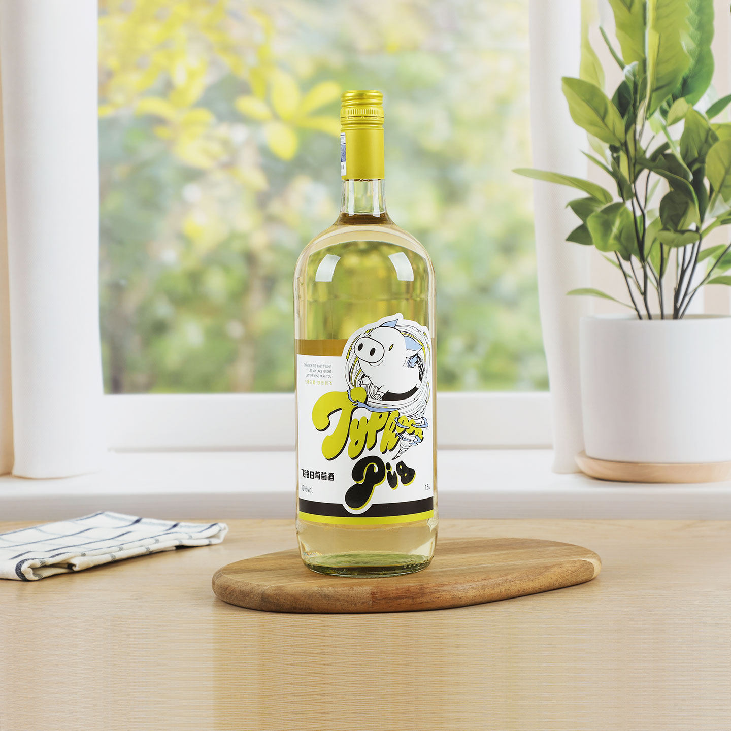 法国卡斯特大瓶干白葡萄酒1.5L国货飞猪莫斯卡托干白礼物