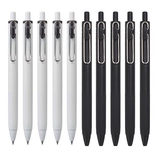 0.38mm one三菱小浓芯限定中性笔春夏金夹按动笔芯黑科技水笔学生用速干考试黑笔0.5 日本文具大赏uni ball