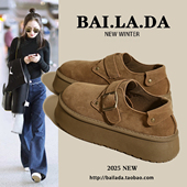 厚底增高勃肯鞋 休闲秋冬鞋 女款 新款 爆款 秋款 2025春秋季 百搭女鞋 子