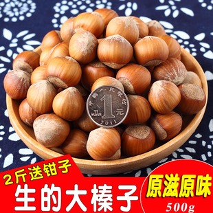 东北大榛子新鲜生原味新货干果坚果生 不开口大个大颗粒500g 散装