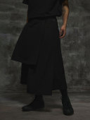 THOS 解构造型感小众廓形情侣裙裤 24SS 可拆卸多裁片暗黑风武士裤