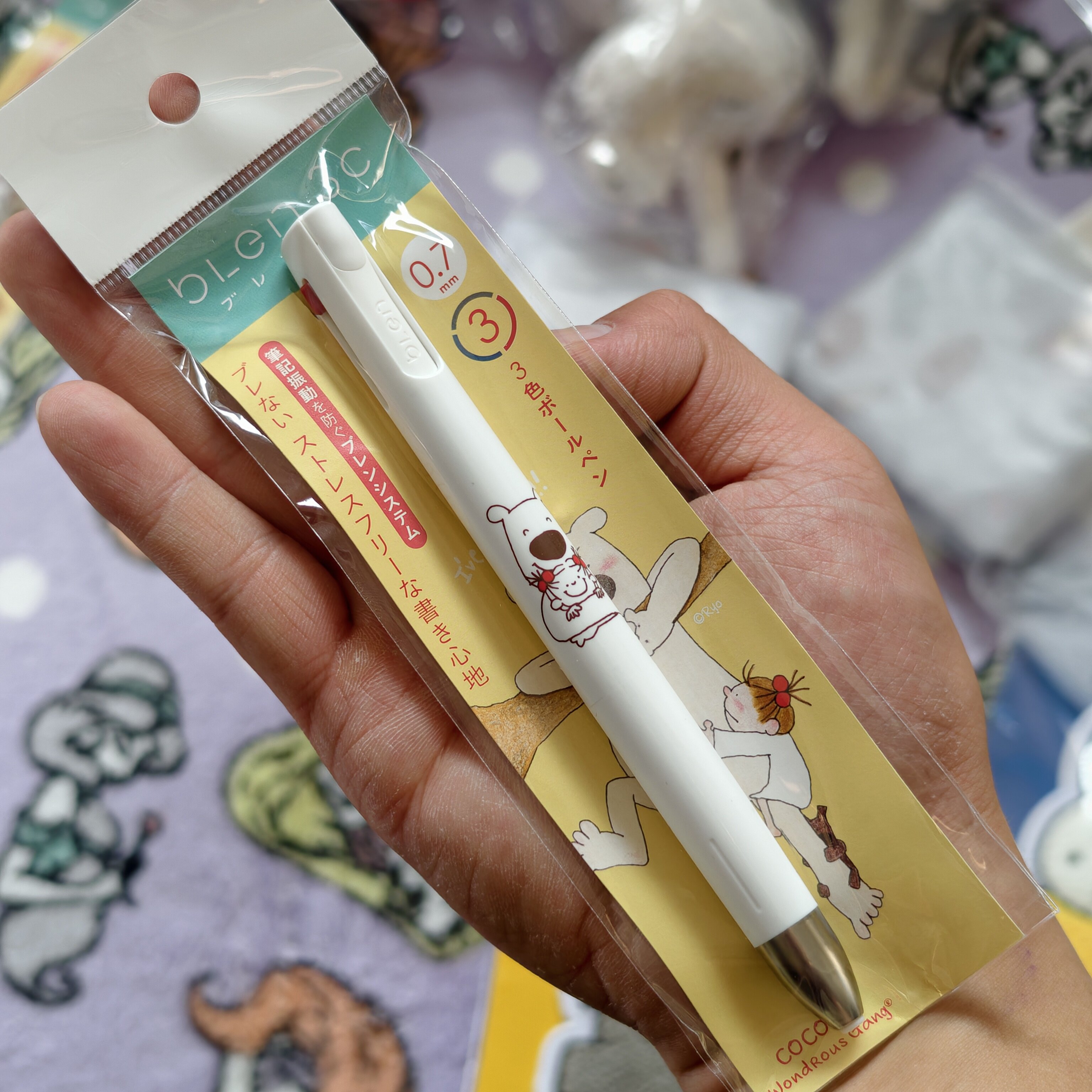 国内现货日本采购coco酱 greeting life斑马blen 3c三色圆珠笔