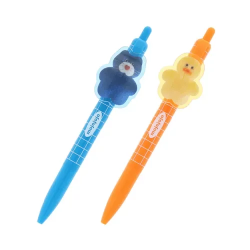 国内现货日本采购mojojojo亚克力可爱立体小熊小鸡圆珠笔