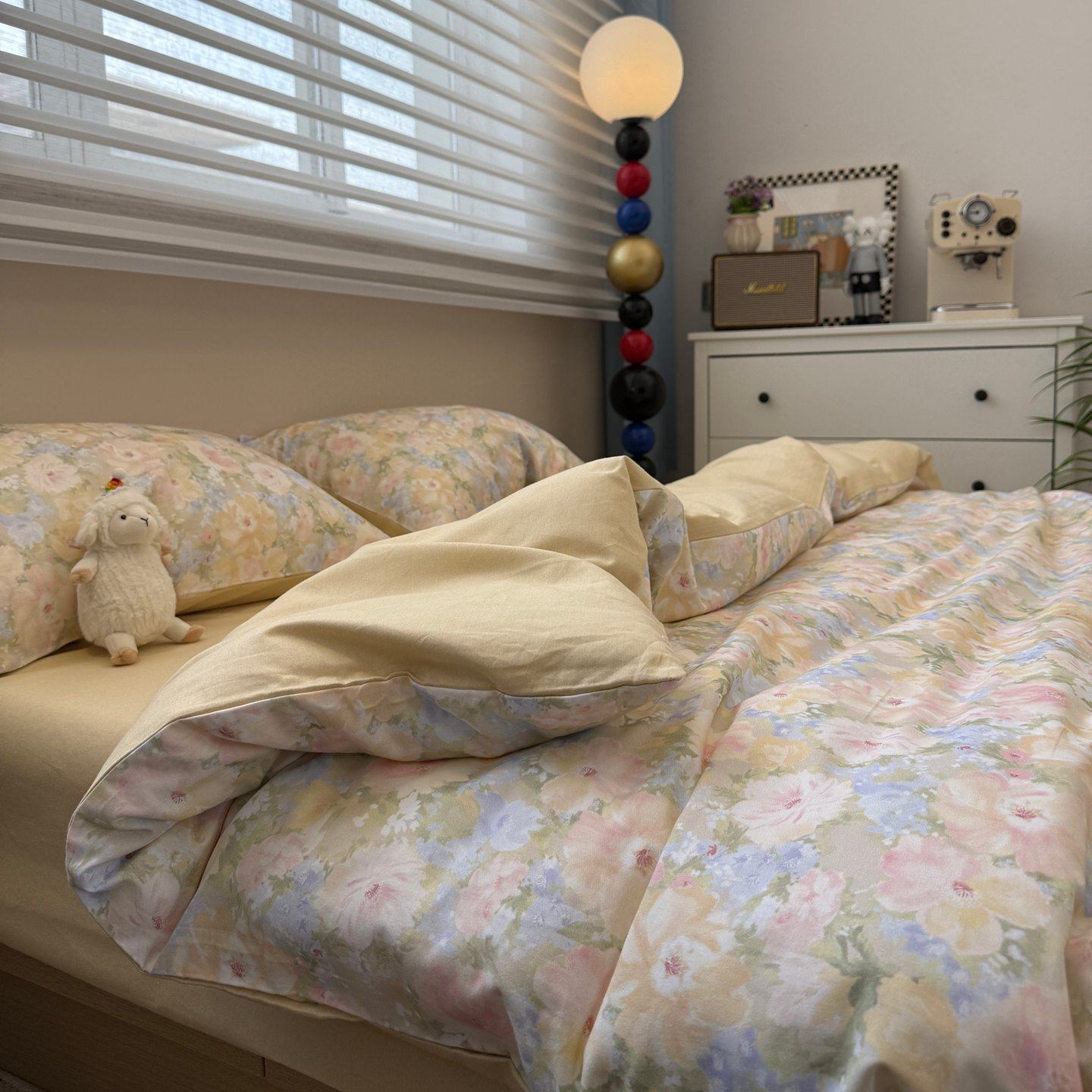 全棉田园花卉纯棉四件套加厚保暖磨毛床单床笠被套三件套床上用品