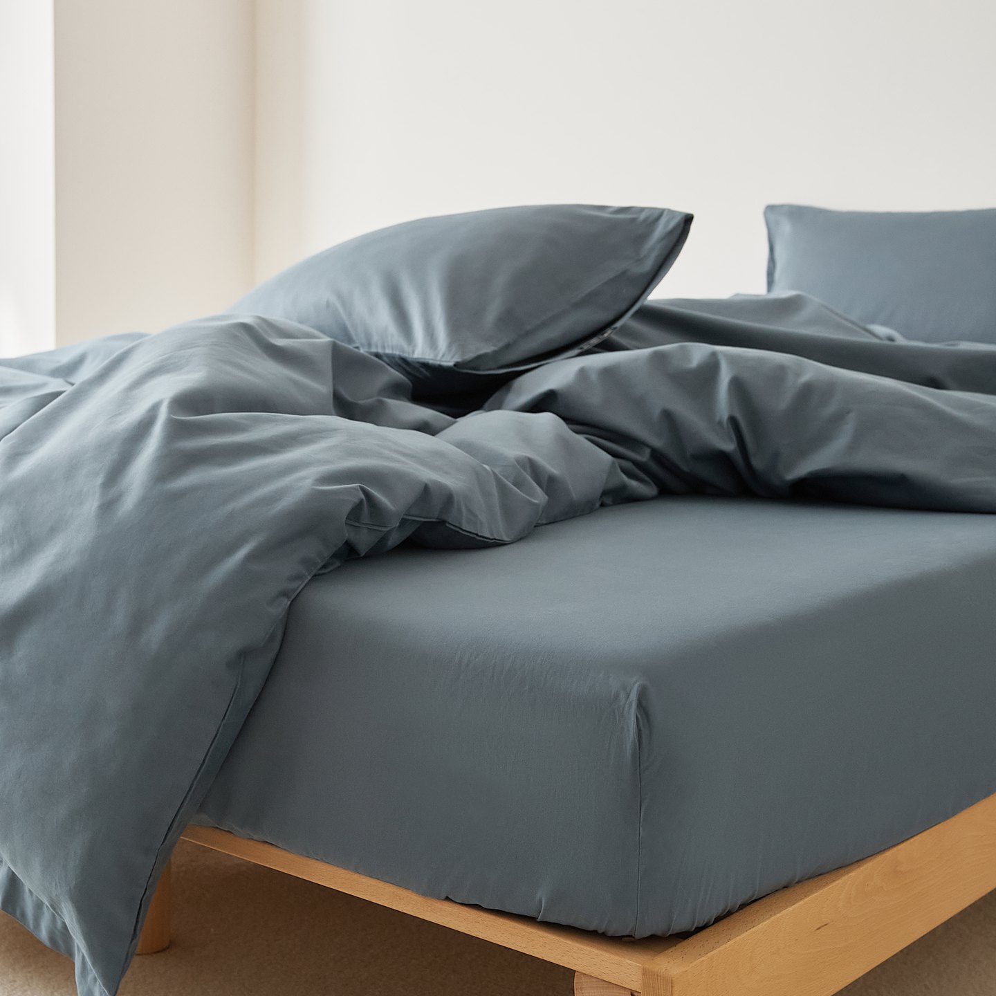 秋冬季简约纯色50支纯棉磨毛床单单件全棉炕单人宿舍被单床笠床品