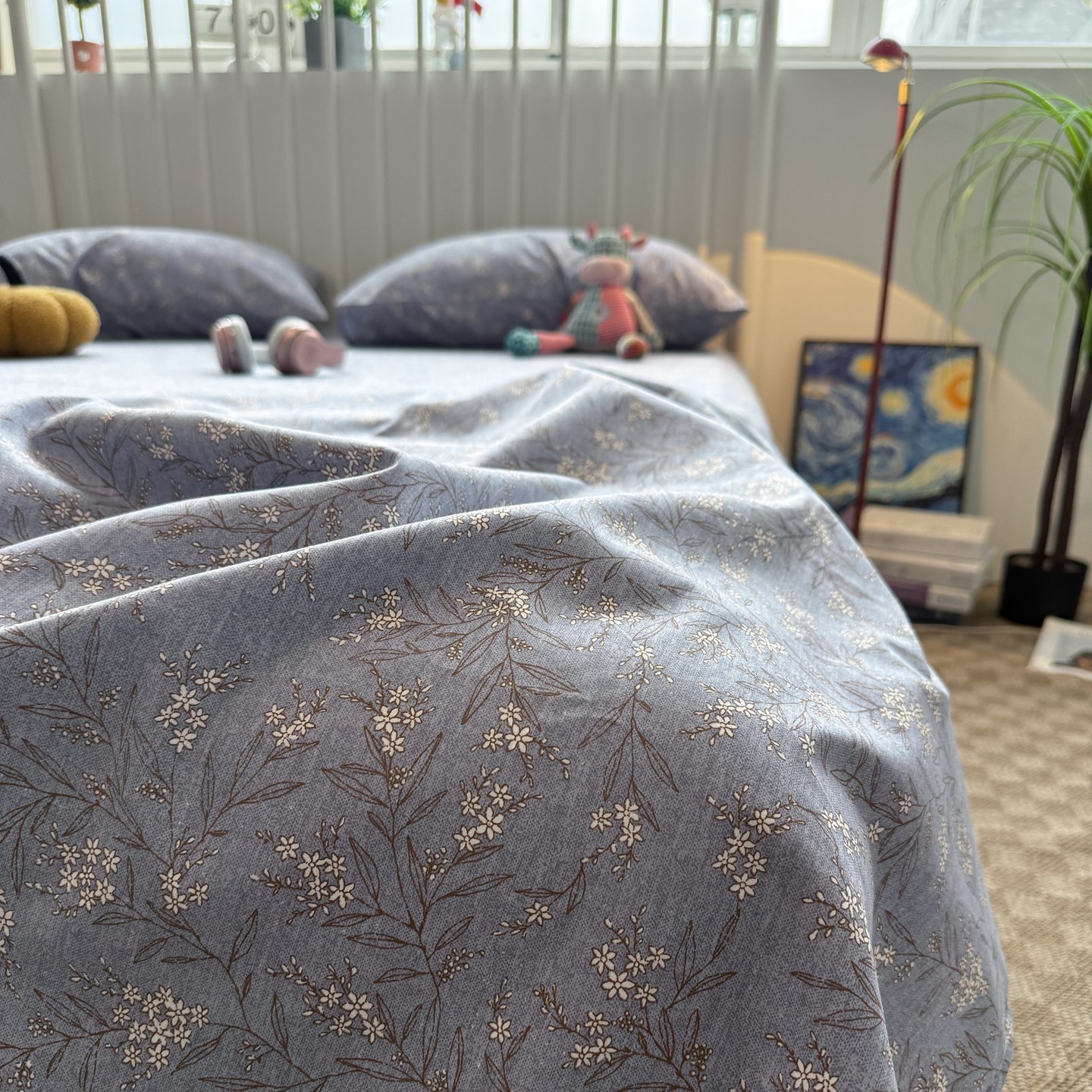 全棉田园小碎花床单床笠单件床垫保护套纯棉0.9m学生宿舍家用床品