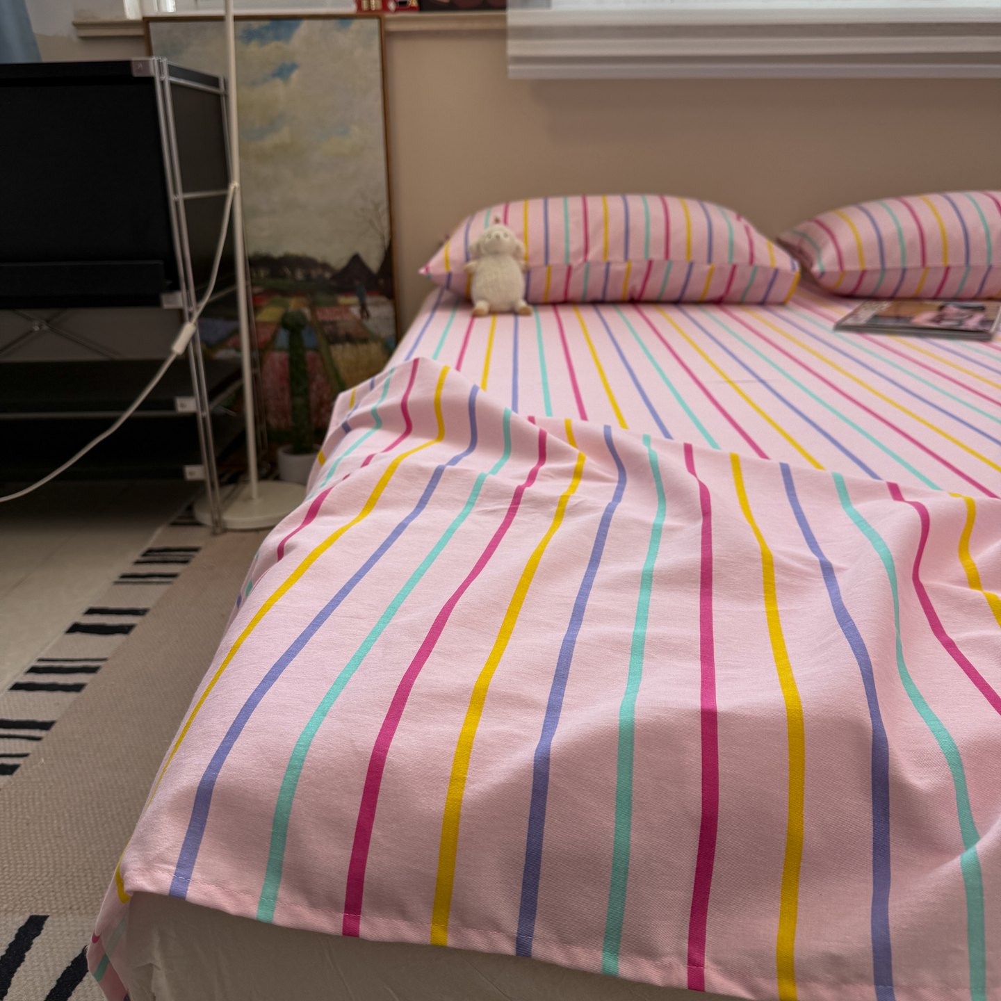 全棉加厚磨毛床笠床单单件纯棉床垫保护套床罩家用防尘防滑固定套