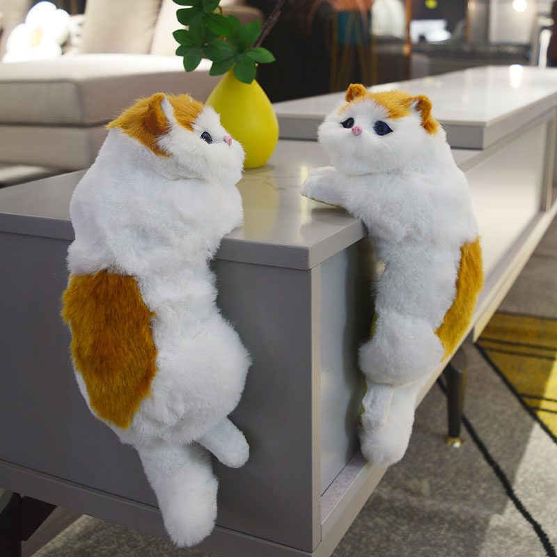仿真猫咪家居饰品电视挂件桌面摆件工艺品客厅开业手工创意礼物