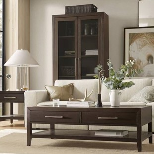 harbor美式house轻奢时尚实木电视柜茶几边几组合家具专业定制