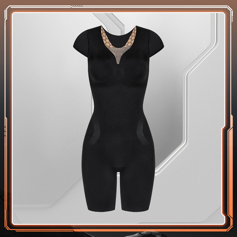 绒抖音同款悬浮收腹提臀塑形衣女高腰不卷边翘臀无痕塑身衣