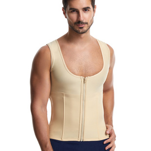 男士 腰背夹加压收腹束身衣防驼背心收肚子内衣塑形衣紧身上衣 薄款